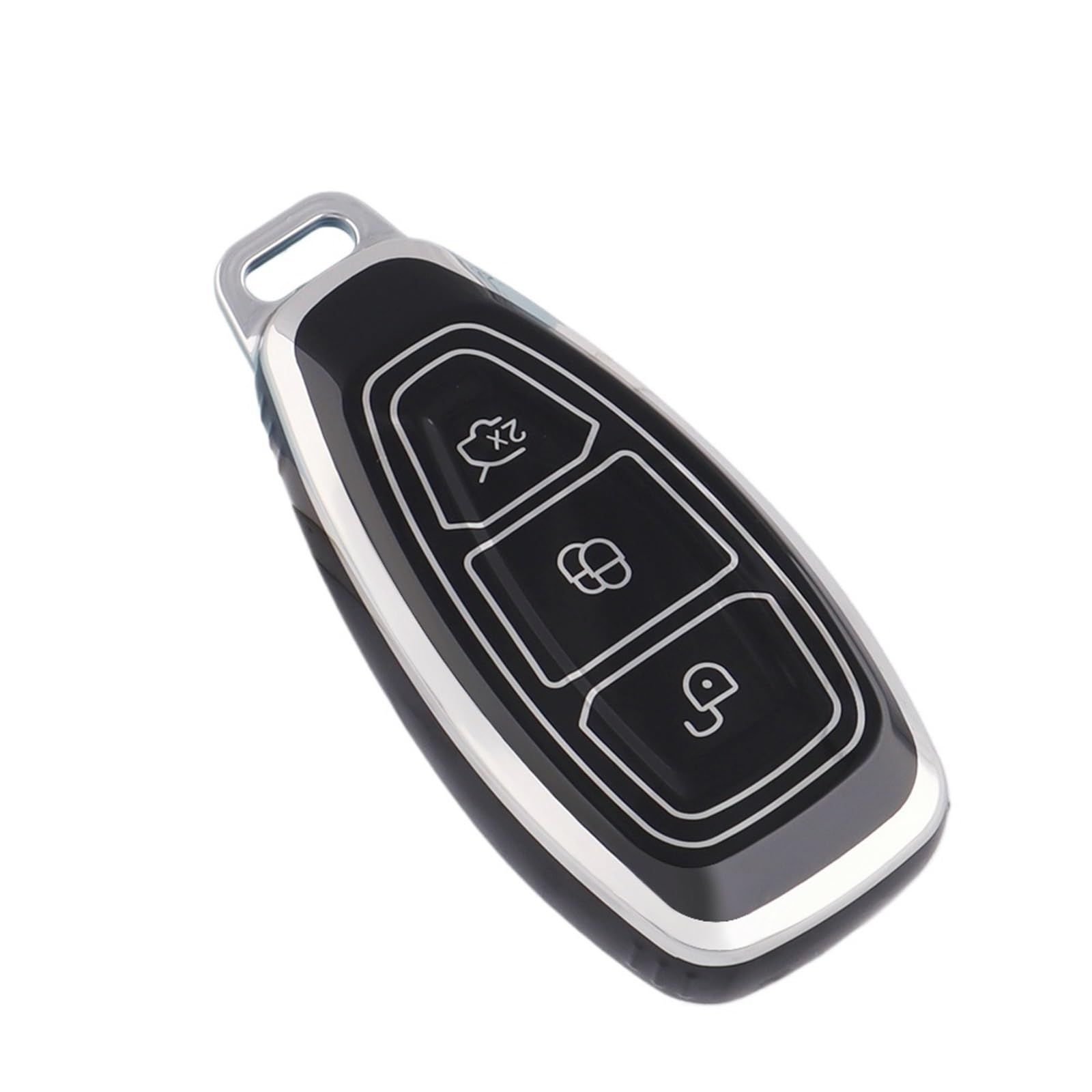 CPNTDSAZ Autoschlüsselgehäuse Auto-Smart-Key-Hülle, Schutzhülle Für Schlüsselanhänger, Kompatibel Mit F&or&d, Für Focus 3, 4 ST, Für Mondeo MK3 MK4(10) von CPNTDSAZ