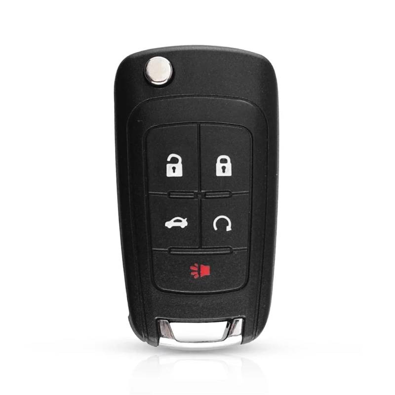 CPNTDSAZ Autoschlüsselgehäuse Flip Folding Remote 2 3 4 5 Taste Ersatz Auto Schlüssel Shell Kompatibel Mit C&hevr&olet Für C&ru&ze(2) von CPNTDSAZ