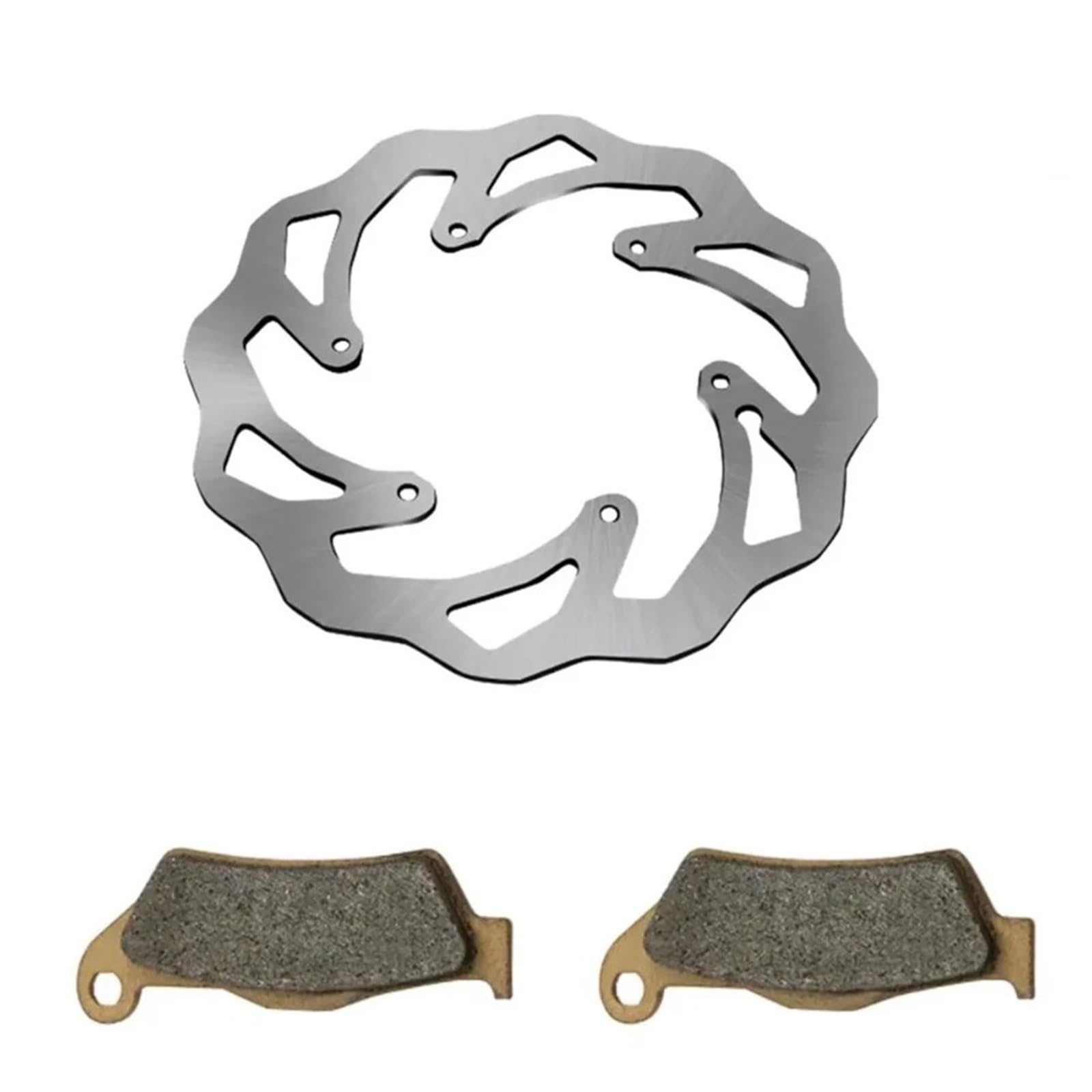 Motorrad-Bremsscheibe Motorrad-Bremsscheiben-Set vorne und hinten, kompatibel mit SX SXC SXF EXC EXCF XC F XCW Supermoto 125 250 300 350 450 500 1998–2020(Front brake disk with pads) von CPNTDSAZ