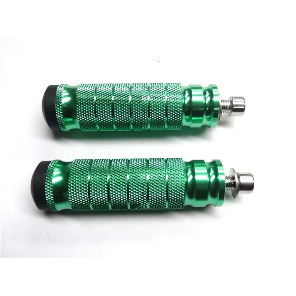 Motorrad-Fußrasten 1 Paar Universal CNC Aluminium Motorrad Fußrastenanlage Fußrasten Fußrasten Fußrasten Pedal Für Ya&ma&ha Fit Motorrad Modifiziert(Green) von CPNTDSAZ