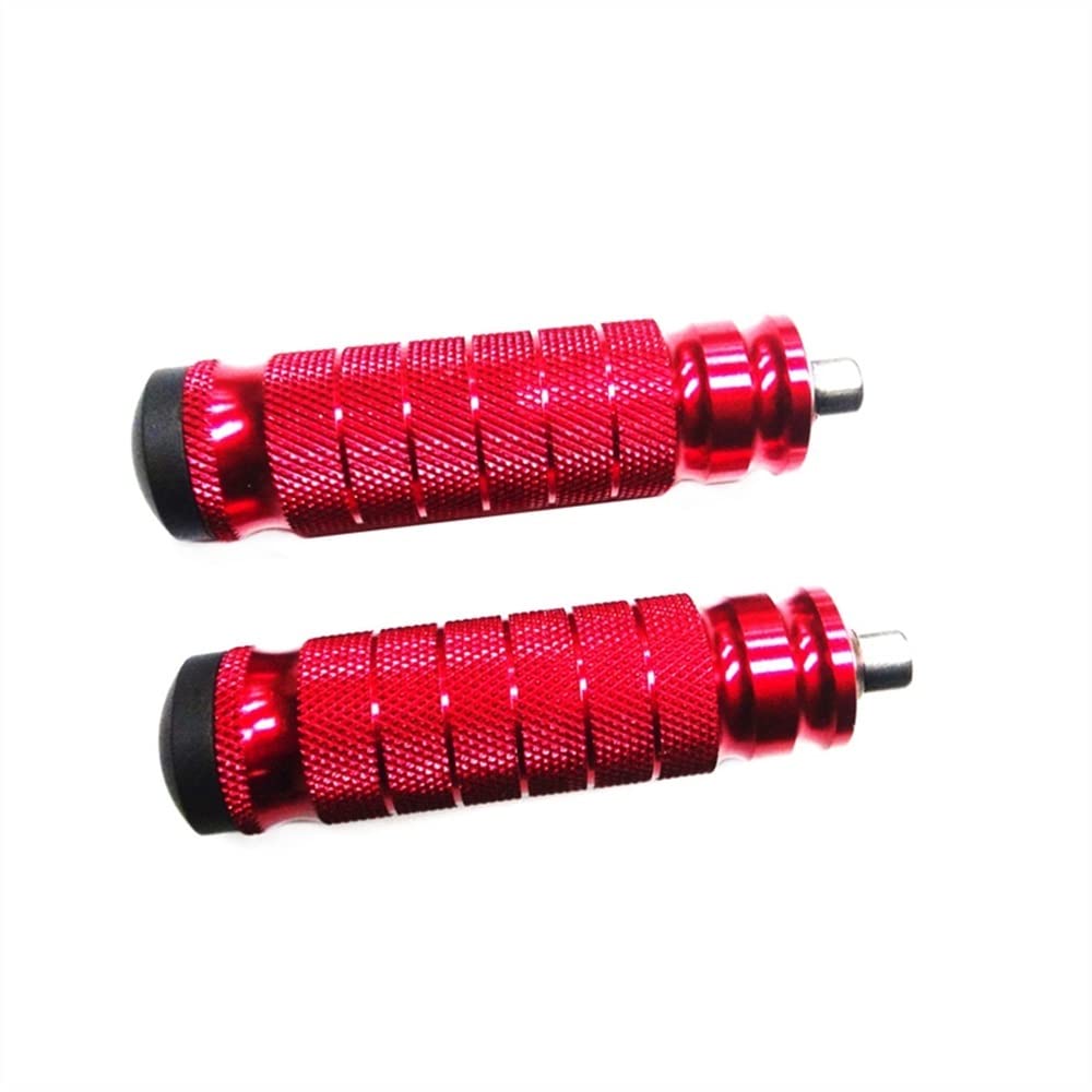 Motorrad-Fußrasten 1 Paar Universal CNC Aluminium Motorrad Fußrastenanlage Fußrasten Fußrasten Fußrasten Pedal Für Ya&ma&ha Fit Motorrad Modifiziert(Red) von CPNTDSAZ