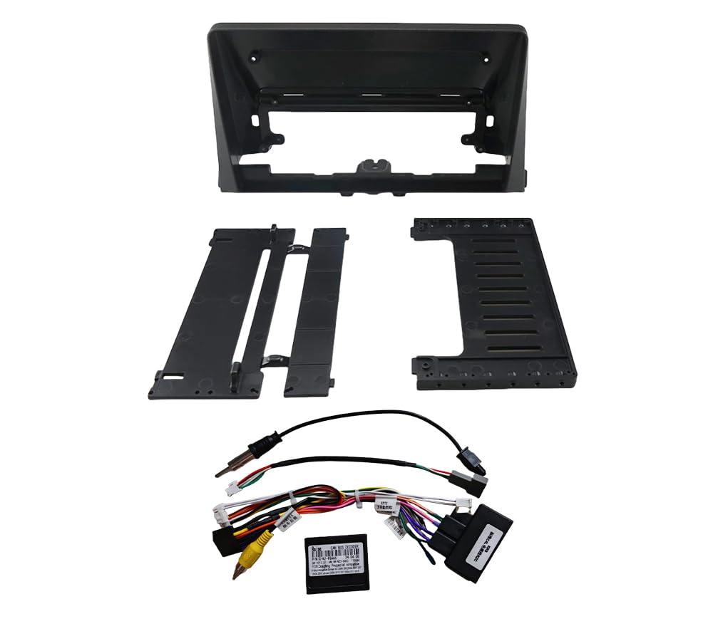 Ich liebe Deutschland 10,1-Zoll-Autorahmen-Faszienadapter Android-Radio-Armaturenbrett-Montagesatz/Passend for Citroen Berlingo Peugeot Partner Rifter Opel Combo Autosoundsystemrahmen(Frame Cable Ca von CPOCZKCF