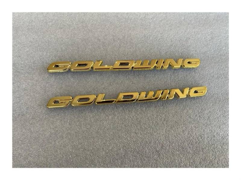 Moto Réservoir Pad Für Goldwing GL1800 1 Paar GL 1800 ABS Batterieabdeckung Emblem Seitenverkleidung Aufkleber Aufkleber Logo Symbol Mark Chrom von CPSIKJJ