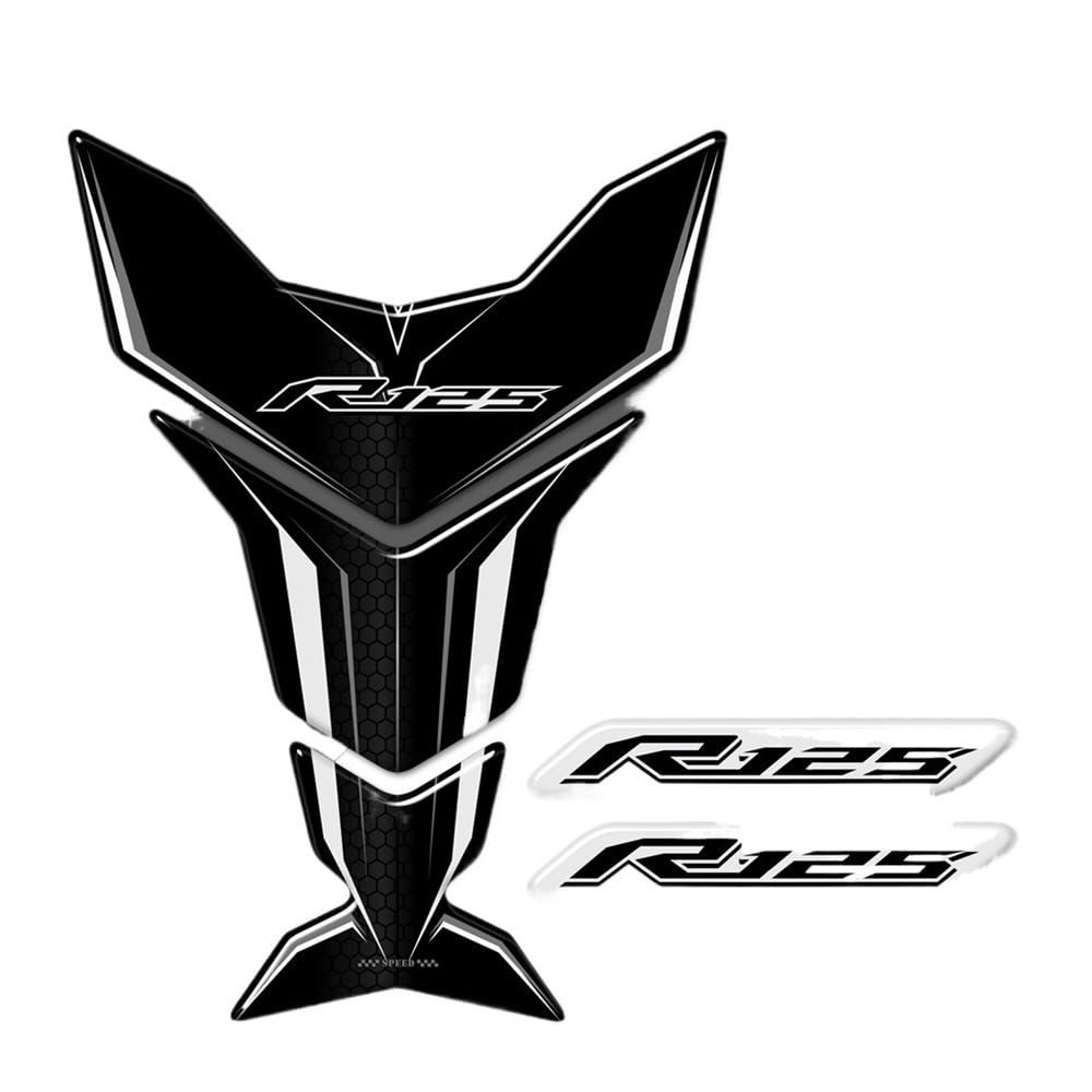 Moto Réservoir Pad Für Ya&maha YZF R125 R 125 2014 2015 2016 2017 2019 2020 Tank Pad Schutz Aufkleber Aufkleber Emblem Abzeichen Logo TankPad Mo&torrad von CPSIKJJ