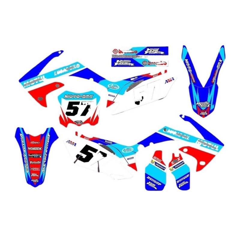 Moto Réservoir Pad Motorrad-Verkleidungs-Grafik-Aufkleber-Aufkleber-Set Für CRF 250 CRF250R 2010 2011 2012 2013 CRF 450 CRF450R 2009 2010 2011 2012 von CPSIKJJ