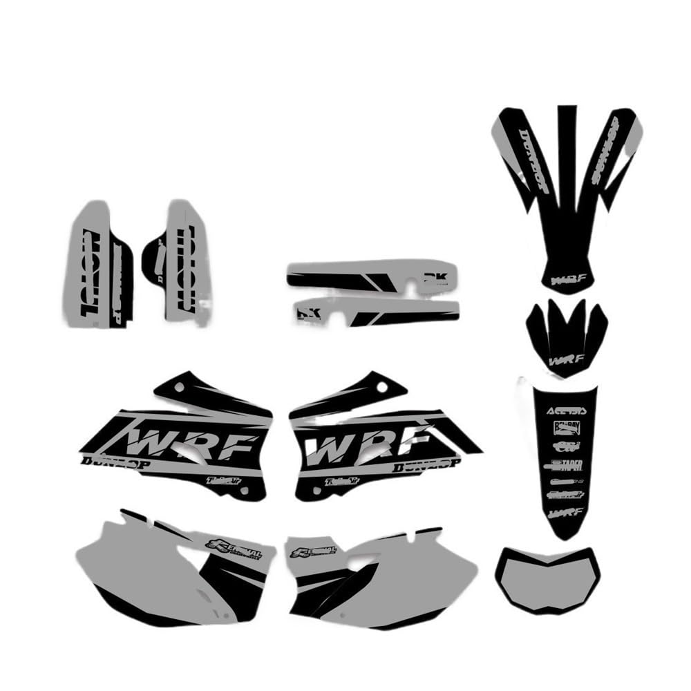 Moto Réservoir Pad Motorrad-Verkleidungsgrafik-Hintergrundaufkleber Für Ya&maha WR450F 2007–2011, WR250F 2007–2013, WRF 250 450 WR 250F 450F von CPSIKJJ