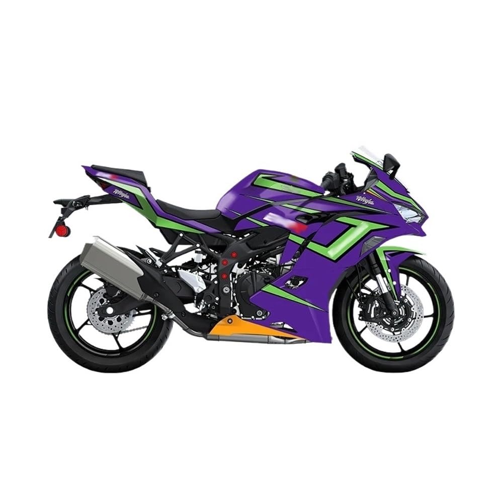 Moto Réservoir Pad Verwendet Für Ka&wasaki ZX4R 4RR Motorrad Verkleidung Aufkleber Kits Aufgeklebt Auf Fahrrad Zubehör Farbe Teile Bereich Können Wählen Stil von CPSIKJJ