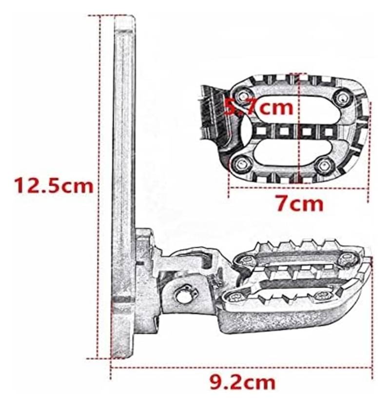 Motorrad Fußrasten Für X-ADV 750 X-ADV XADV 750 XADV750 2021 2022 Motorrad CNC Hinten Fußrasten Fußrasten Pedal Passagier Fuß Rest Fußrastenanlage Fussrasten(7) von CPZPMFMKBG