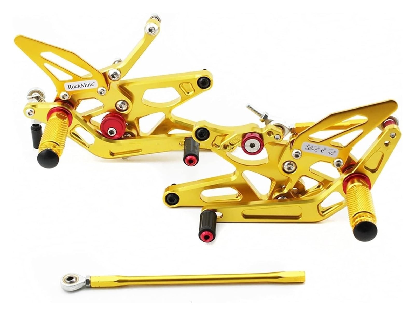 Motorrad Fußrasten Für Y&amaha YZF-R1 YZF R1 2004-2006 Motorrad Fußrastenanlage CNC Einstellbare Fußstütze Schalthebel Bremspedal Fußrasten Hinten Set Fussrasten(Gold) von CPZPMFMKBG