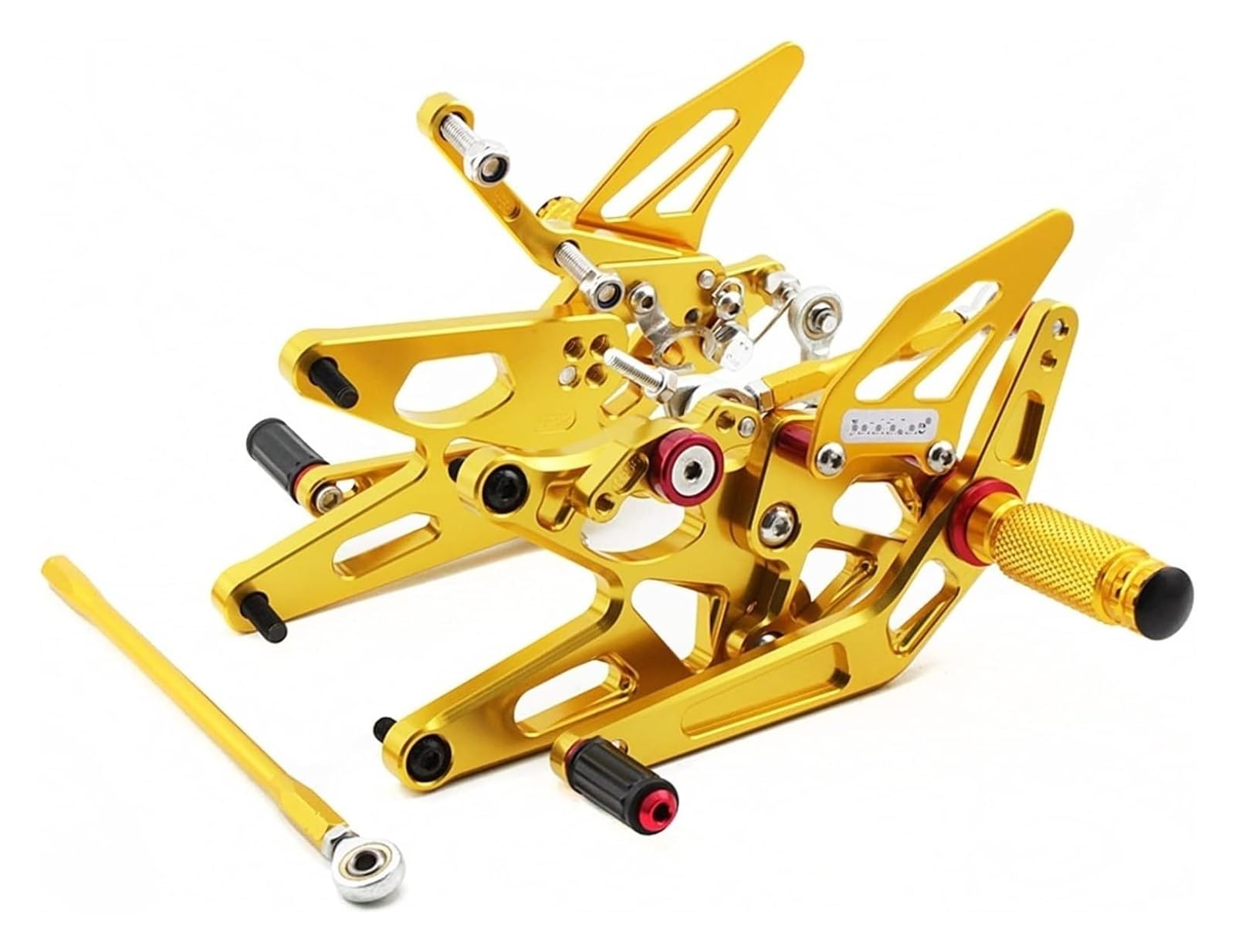 Motorrad Fußrasten Für Y&amaha YZF-R1 YZF R1 YZFR1 2004 2005 2006 Motorrad Fußstütze Fußraste Pedal Fußraste Fußrastenanlage Hinten Set Fussrasten(Gold) von CPZPMFMKBG