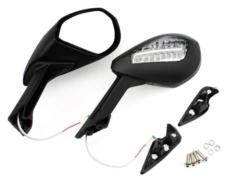 Motorrad Lenkerspiegel Für Ducati Für 1299 Panigale S 2015-2018 Für 959 Panigale 2015-2020 Set Mit Blinker Motorrad Rückspiegel von CPZPMFMKBG