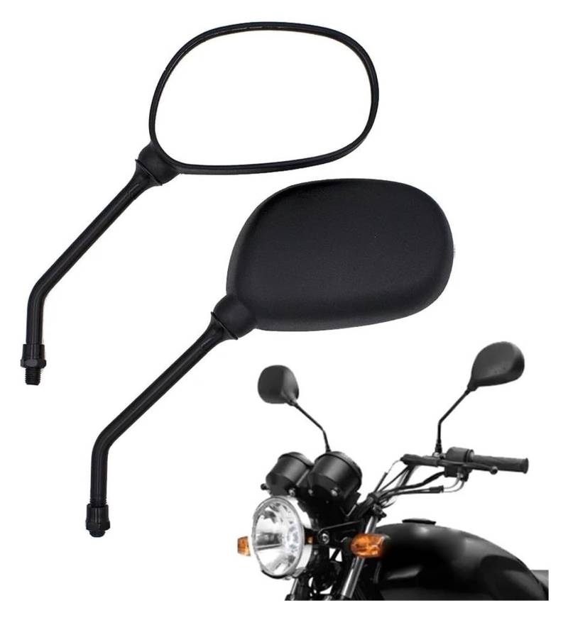 Motorrad Lenkerspiegel Für K&AWASAKI CM500 NC750X Für V&ersys Z800 NMAX MT07 Motorrad Rückspiegel M10 Motorrad Rückspiegel(Black A4) von CPZPMFMKBG