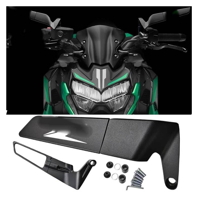 Motorrad Lenkerspiegel Für K&awasaki Für Ninja 250 250SL 300 ZX6R ZX-6R 2013-2016 Für NINJA400 2017-2020 Motorrad Rückspiegel(E) von CPZPMFMKBG