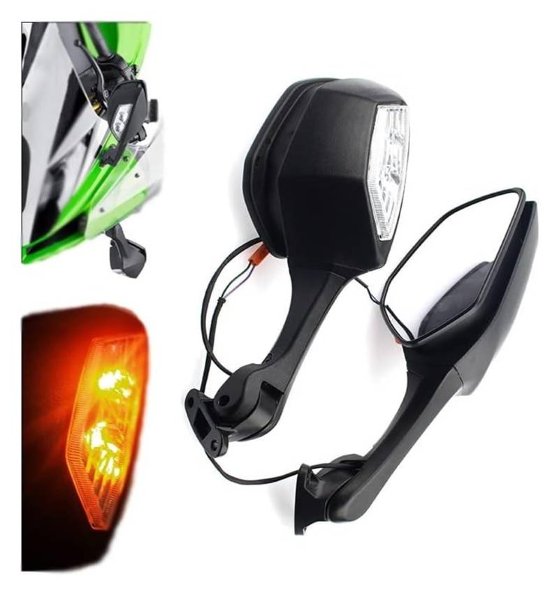 Motorrad Lenkerspiegel Für K&awasaki Für ZX 10R 2011 2012 2013 2014 2015 Rückspiegel Motorrad Zubehör von CPZPMFMKBG