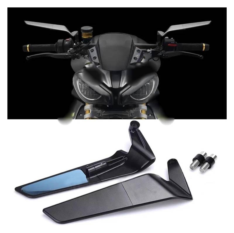 Motorrad Lenkerspiegel Für Speed ​​Triple 1200RS 2021 2022 2023 Sport Winglets Spiegel Kits Motorrad Rückspiegel Motorrad Rückspiegel von CPZPMFMKBG