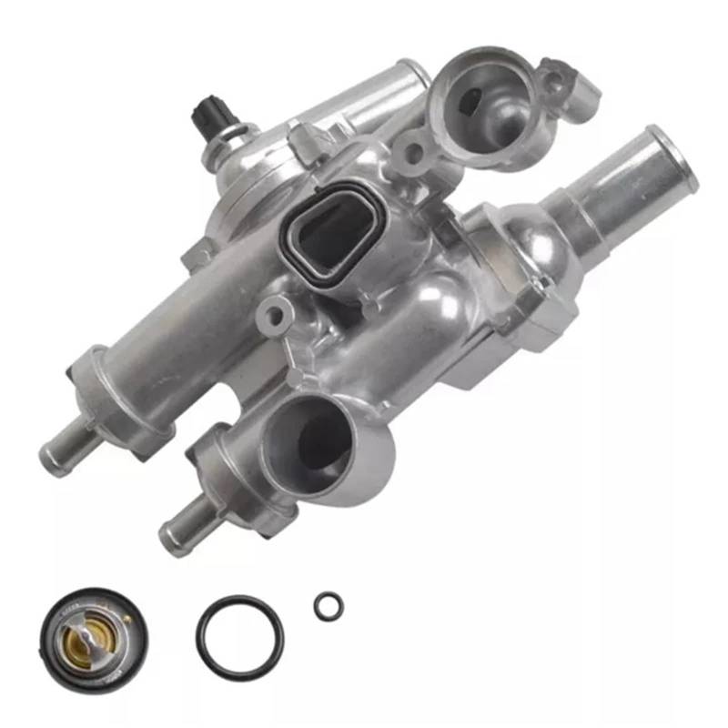 Temperatur Sensor Motor Thermostat Kfz-Thermostatgehäuse-Baugruppe Passend für Dodge Passend für Caliper Passend für Jeep Passend für Compass 68003582AB von CQJJXKYC