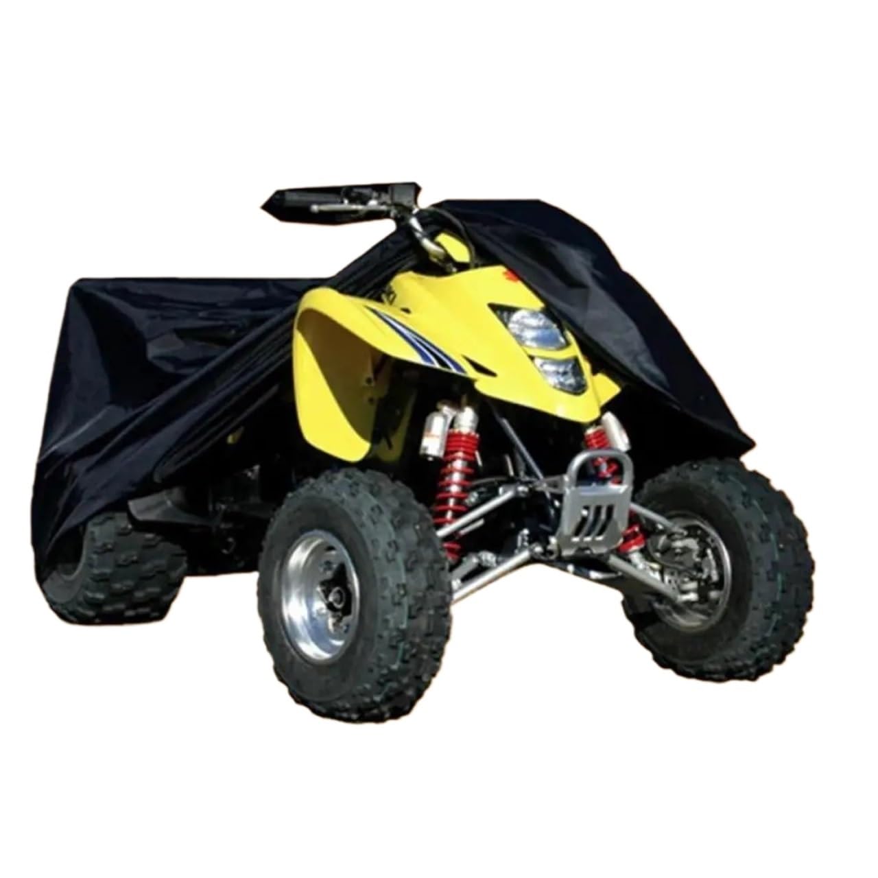 Wasserdicht Motorrad Abdeckplane Polyester-Autoabdeckung mit Aufbewahrungstasche, ATV-Aufbewahrungsabdeckung, staubdicht, wasserdicht, für große Quads, universell, Schwarz, L/XXL/XXXL Fahrradzelt(3XL) von CQJJXKYC