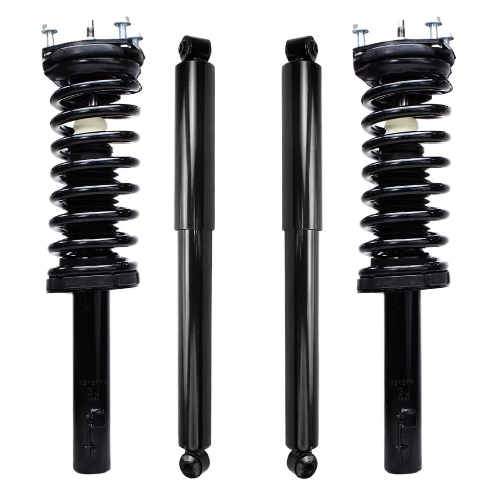 CQLJY 171377L 4-teilige Stoßdämpfer vorne und hinten, kompatibel mit Jeep Commander, Grand Cherokee 2005–2010, Hinterradstreben, Vorderradstreben CQLJY 171377L 4-teilige Stoßdämpfer vorne und hinten, kompatibel mit Jeep Commander, Grand Cherokee 2005–2010, Hinterradstreben, Vorderradstreben von CQLJY