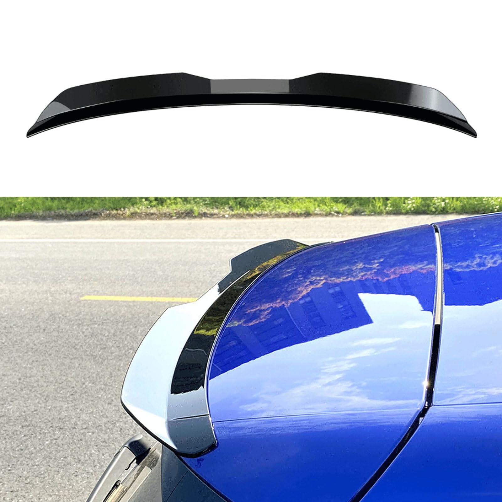 Auto Heckspoiler für Kia Ceed/XCeed/Proceed GT CD/JD/Ed 2007-2024 2025, Spoiler Auto Spoilerlippe Kofferraum Spoiler Lippe Dachspoiler Auto Dekoration Zubehör,Bright Black von CQNYFDC