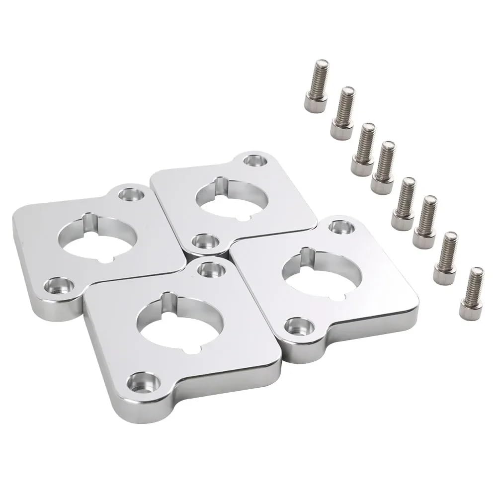 Auto-Rad-Distanzscheiben 1PC Aluminium Universal Auto Rad Spacer Shims Platte 3mm 5mm 8mm 10mm Fit 4x 100 4x 114,3 5x 100 5x108 5x 114,3 5x120 Auto Spurverbreiterung(Thickness 10mm) von CQRBNE