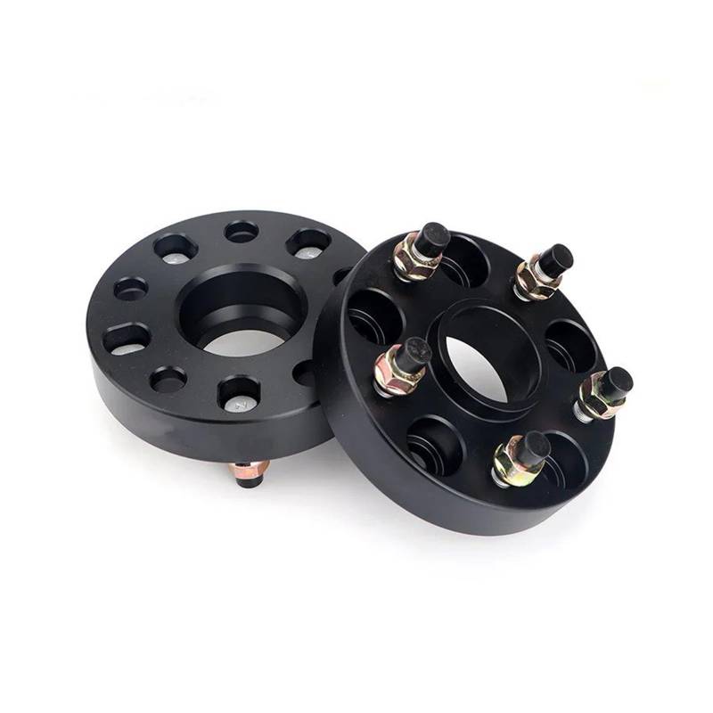 Auto-Rad-Distanzscheiben Für NISSAN 350Z/370Z/GTR Für Maxima Für Altima Für Fuga 2 Stück 15/20/25/30/35mm Spurverbreiterung Adapter 5x114,3 66,1mm Auto Spurverbreiterung(2PCS 15mm black) von CQRBNE