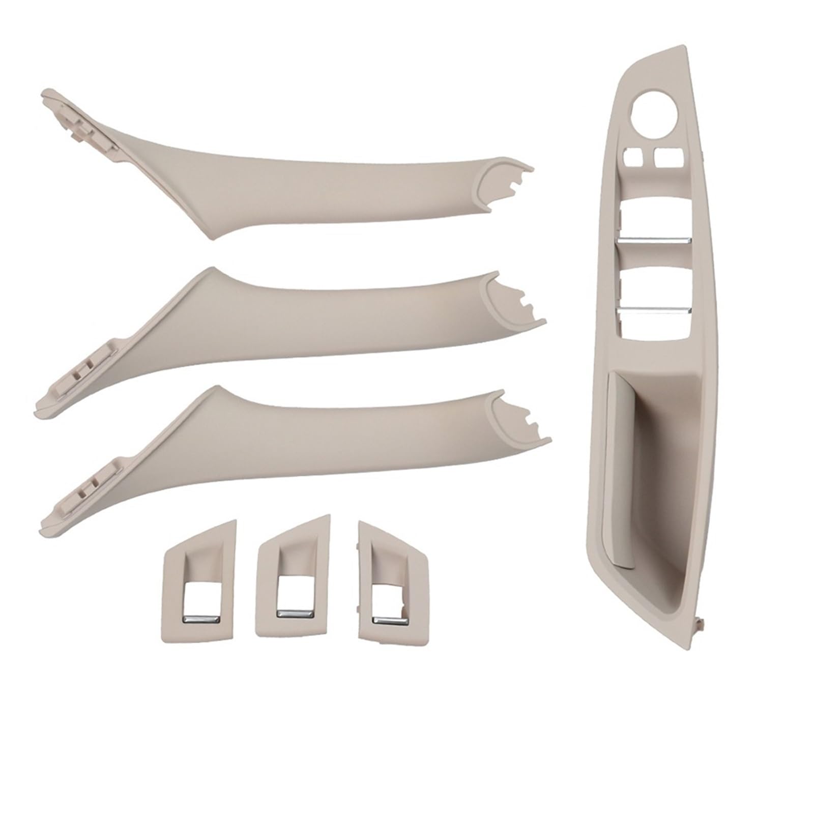 Autoinnentürgriffe Für 5 Series F10 F11 520i 523i 525i 528i 530i RHD Rechts Fahrer Auto Innentür Griff Armlehne Panel Pull Trim Abdeckung Set Autoinnenraum Innen Türgriff(RHD Oyster Set) von CQRBNE