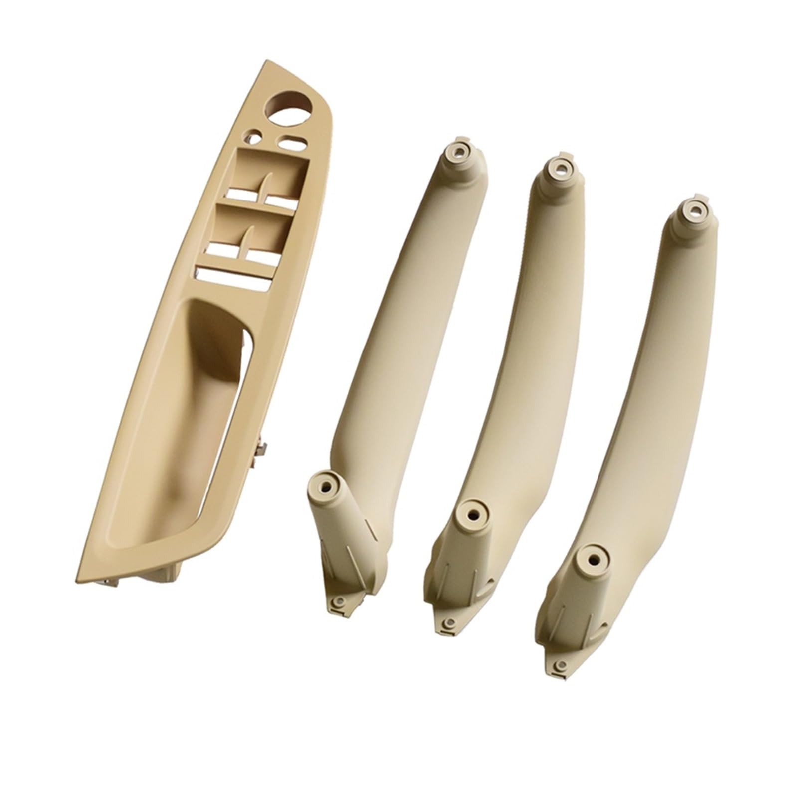 Autoinnentürgriffe Für E70 E71 X5 X6 Beige Schwarz Armlehne Auto Vorne Fahrersitz LHD RHD Innen Tür Griff Innere Panel Pull Trim Abdeckung Autoinnenraum Innen Türgriff(LHD Beige 4piece) von CQRBNE