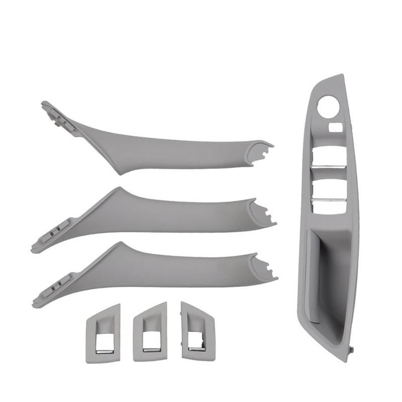 Autoinnentürgriffe Für F10 F11 F18 520 523 525 528 530 RHD Rechts Fahrer Innentür Fenster Schalter Panel Pull Griff 7PCS Set Autoinnenraum Innen Türgriff(Model B Gray) von CQRBNE