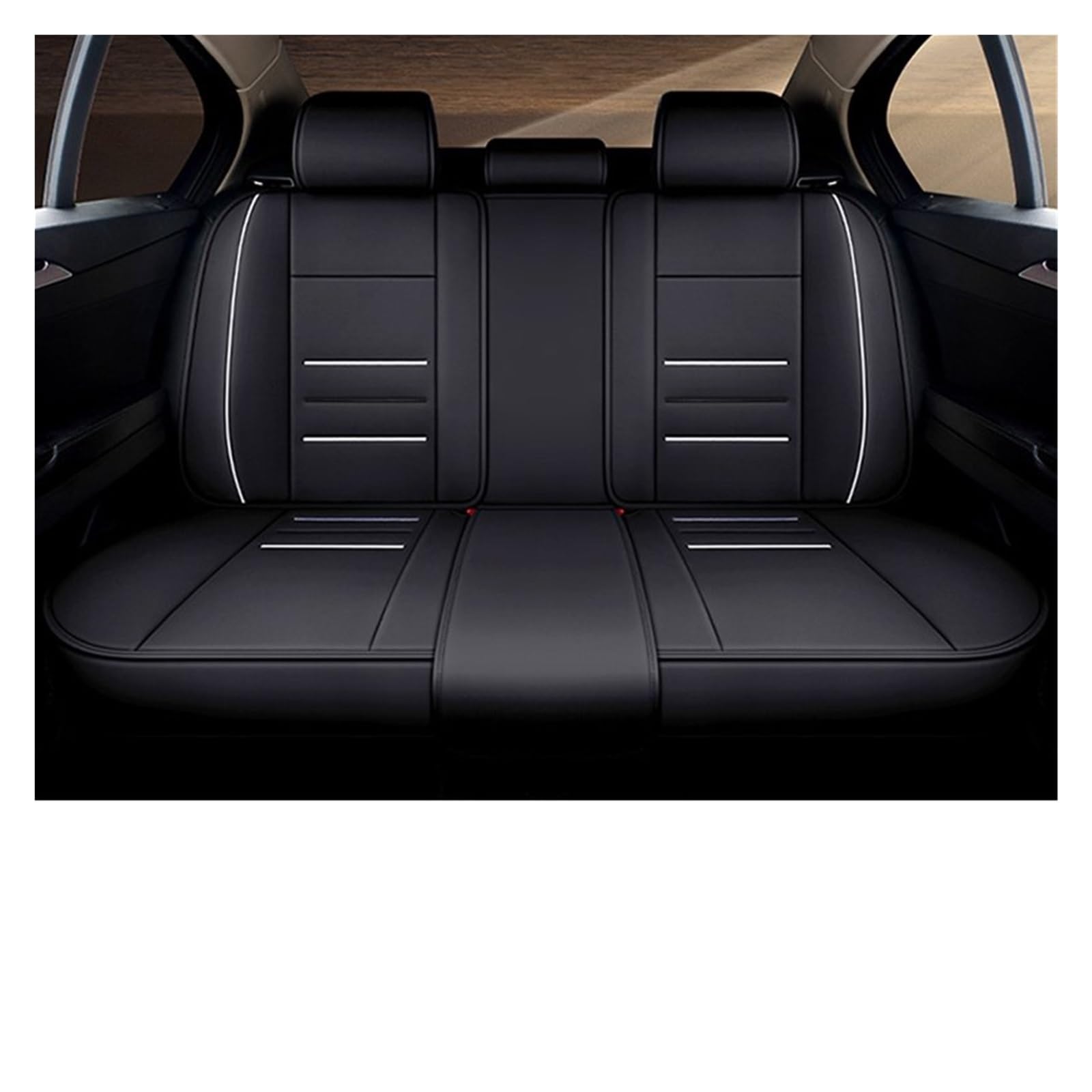 Autositzbezüge Für A3 8p Q5 A6 C6 A4 A5 Für Sportback B7 Für Avant 8v C7 A1 B9 Q3 Universelle Autositzbezüge Auto-Schonbezüge(Rear Seats-Black) von CQRBNE