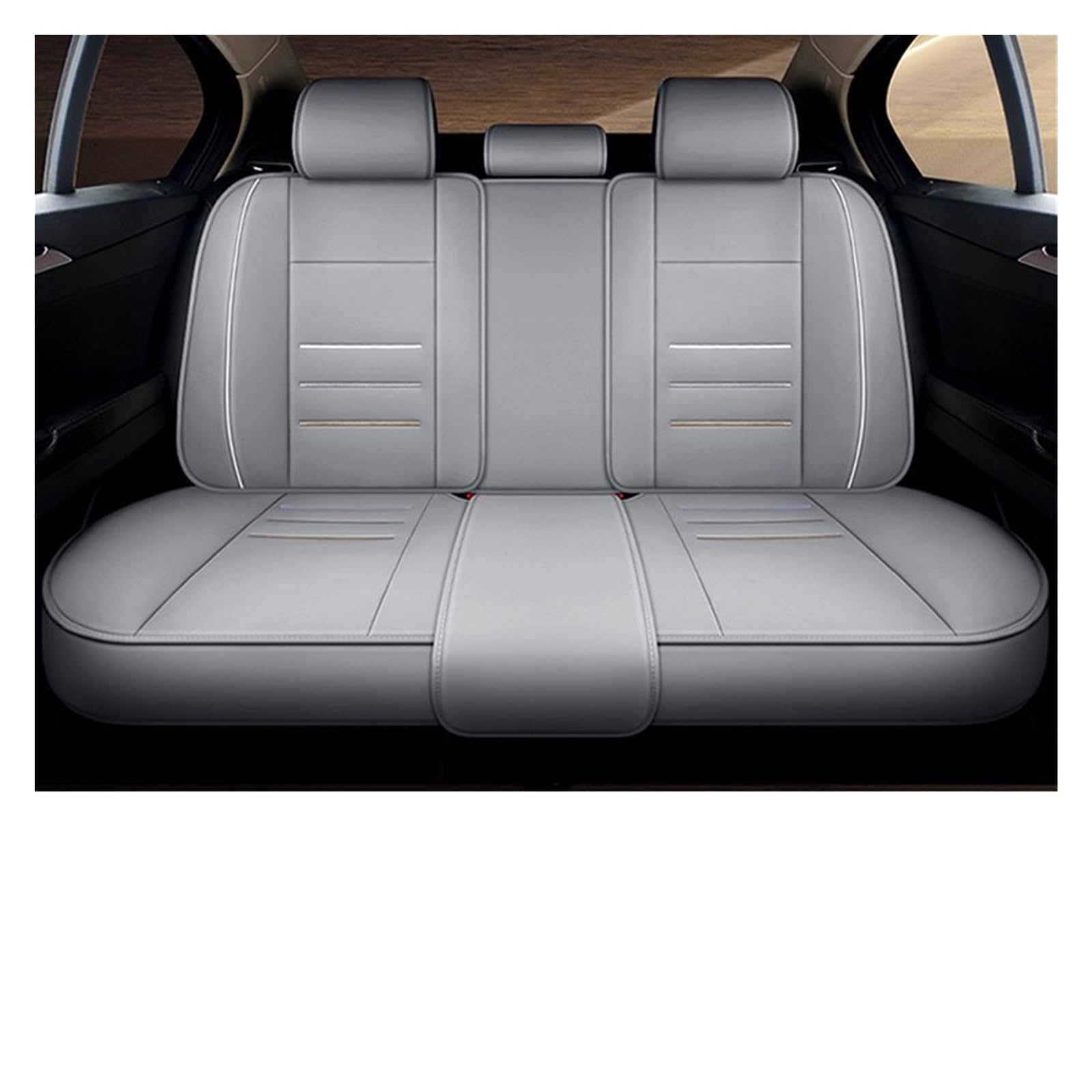 Autositzbezüge Für A3 8p Q5 A6 C6 A4 A5 Für Sportback B7 Für Avant 8v C7 A1 B9 Q3 Universelle Autositzbezüge Auto-Schonbezüge(Rear Seats-Gray) von CQRBNE