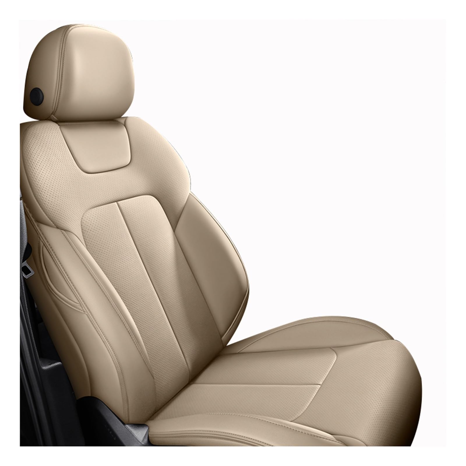 Autositzbezüge Für A4 B8 B9 Für Avant A5 Für Sportback Tt Mk2 Q3 A3 8p 8l A6 C5 C6 A1 Q5 q7 Autositzbezüge Auto-Schonbezüge(1Pcs-Beige) von CQRBNE