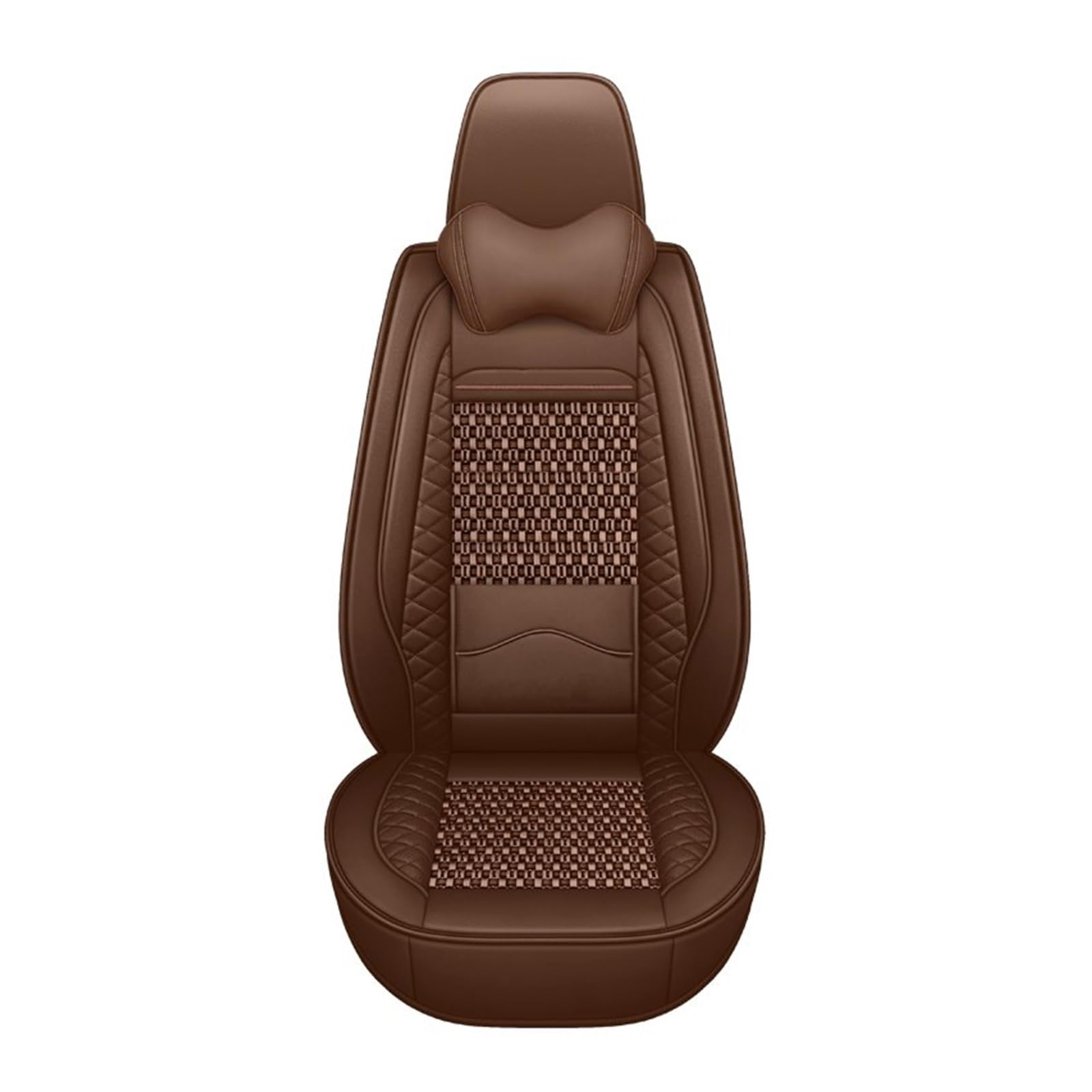 Autositzbezüge Für Benz C Für GLA Für GLE GL Für CLA ML Für GLK Für CLS SR Für CLK Für SLK Alle ModelE EIS Seide Atmungsaktive Auto Leder Sitzbezug Auto-Schonbezüge(Coffee Pillow) von CQRBNE