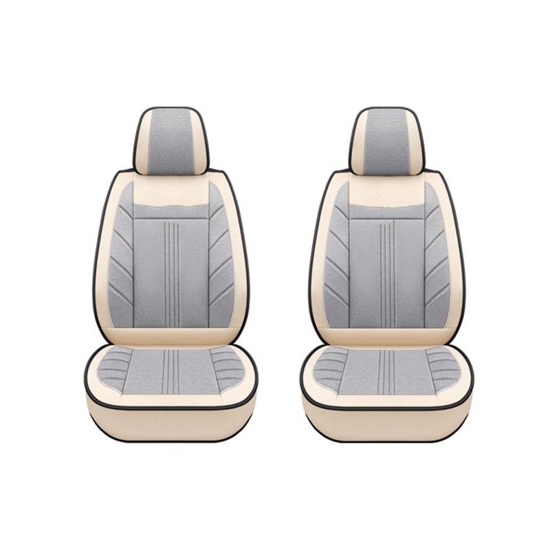 Autositzbezüge Für CRV Für Civic Für Accord 2003 2007 Tragen Beständig Innen Frau Universal Flachs Auto Sitz Abdeckung Auto-Schonbezüge(2Pcs-Beige) von CQRBNE