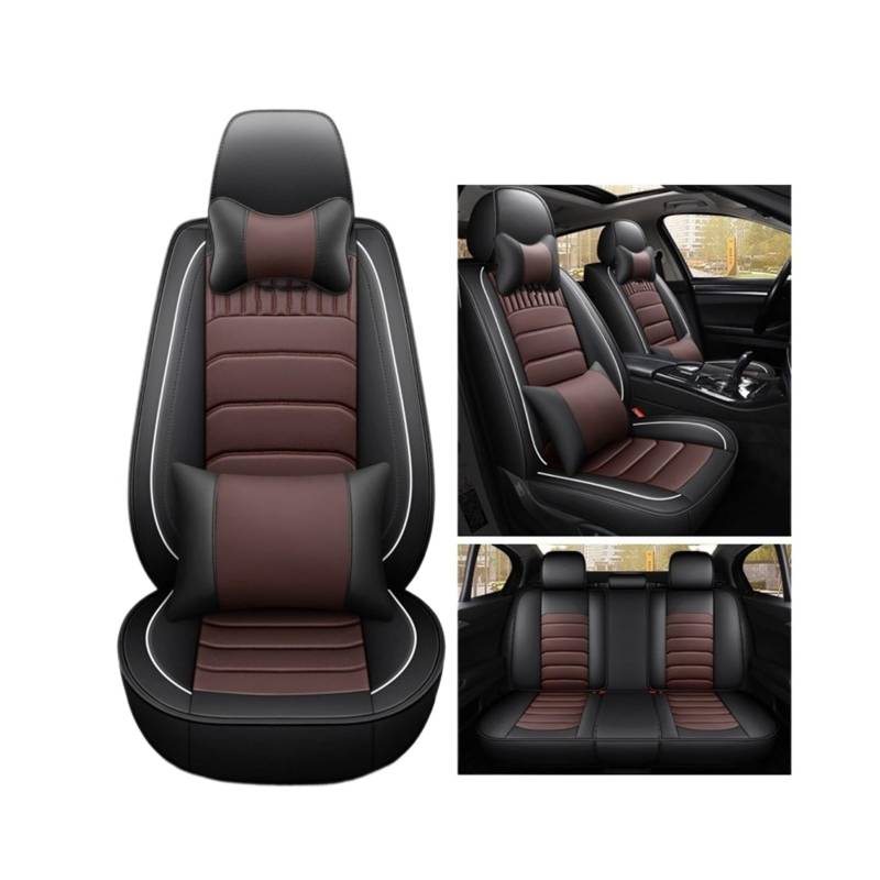 Autositzbezüge Für Chevrolet Für Cruze Für Blazer Für Corvette Für Cruze Für Captiva Für Camaro Für Aveo Autositzbezüge Auto-Schonbezüge(Black Coffee 5seats a) von CQRBNE