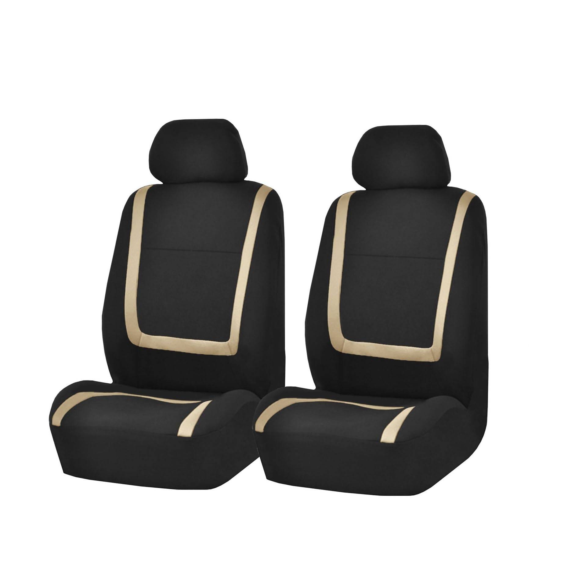 Autositzbezüge Für Citroen C2 C3 C4 Für Kaktus C5 C4 Für Picasso C6 DS3 DS4 DS5 Auto Sitzkissen Schutz Abdeckung zubehör Auto-Schonbezüge(2Seats-Beige) von CQRBNE