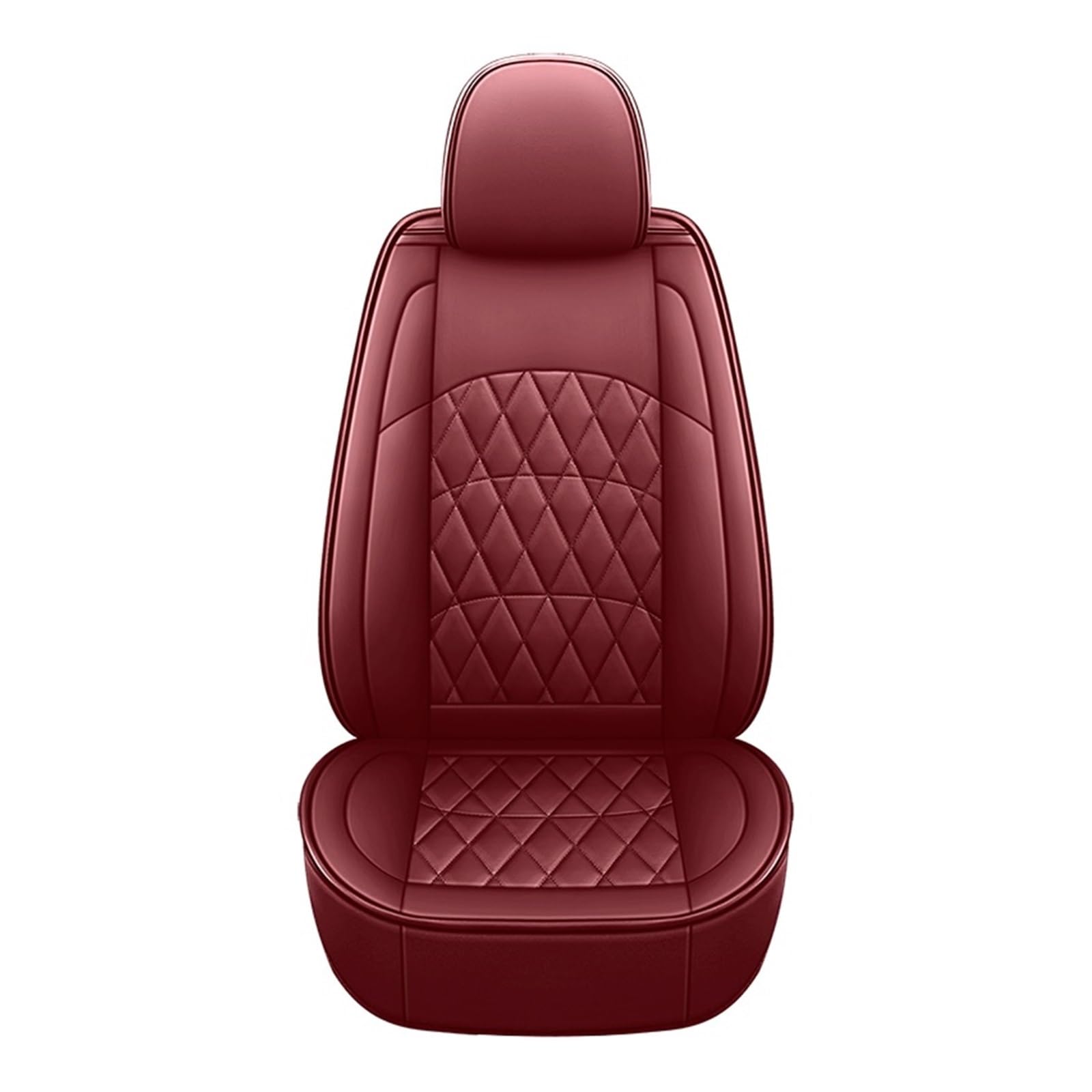 Autositzbezüge Für Civic Für Stadt Für CRV Für CRZ Für Accord Für Elysion Für Fit Für Jade Für Jazz Pu Leder Universal Auto Sitz Abdeckung Auto-Schonbezüge(Wine Red 1 Seat) von CQRBNE