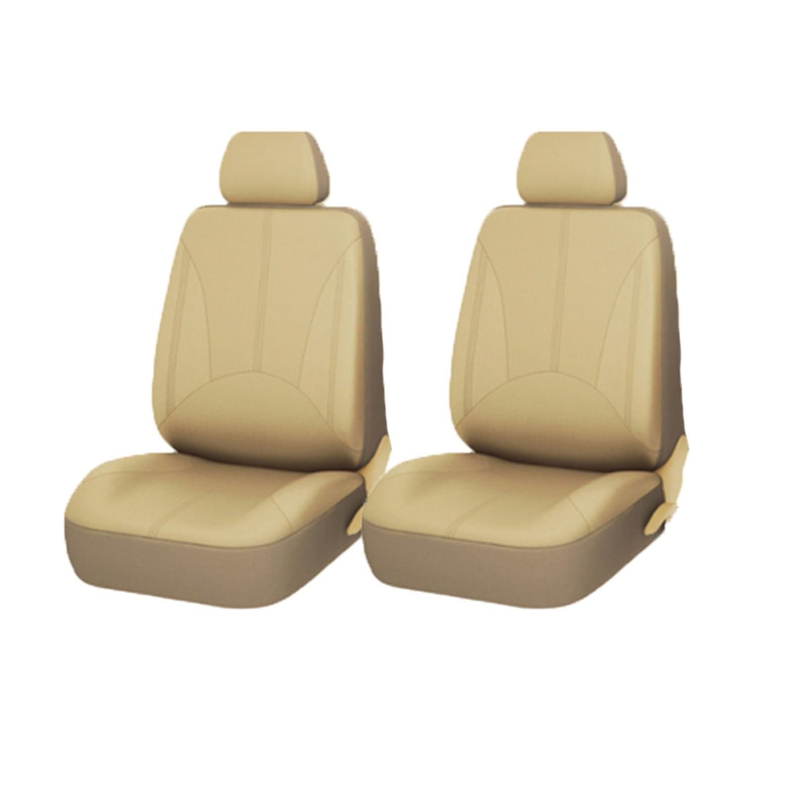 Autositzbezüge Für KIA Für Rio Für NIRO K3 K5 Für Soul Für Ceed Für Cerato Für Forte Für Sportage PU Leder Abdeckungen Auto Sitzbezüge Auto-Schonbezüge(ZT01-2Seats-Beige) von CQRBNE