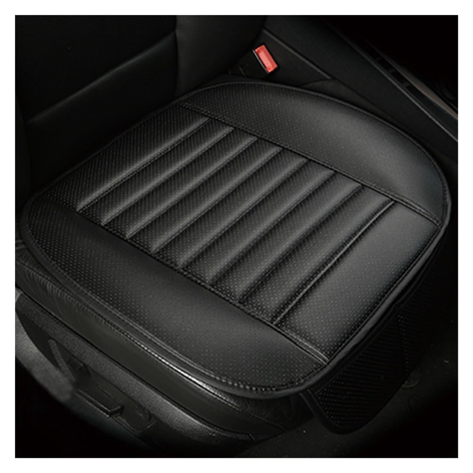 Autositzbezüge Für Kia Für Rio Für Sportage Für Cerato K2 K3 K4 K5 Für Karneval Alle Modelle Universal Leder Sitzkissen Auto-Schonbezüge(1 seat Black) von CQRBNE