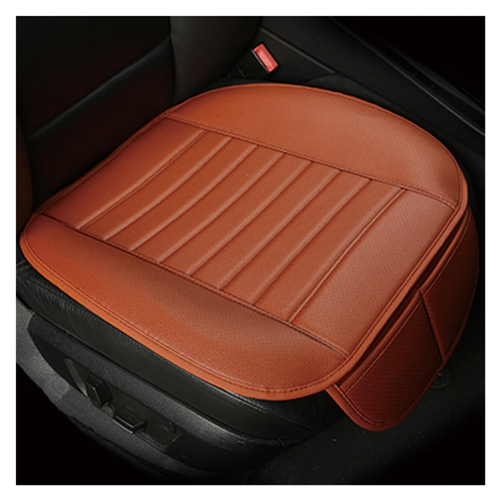 Autositzbezüge Für Kia Für Rio Für Sportage Für Cerato K2 K3 K4 K5 Für Karneval Alle Modelle Universal Leder Sitzkissen Auto-Schonbezüge(1 seat Brown) von CQRBNE