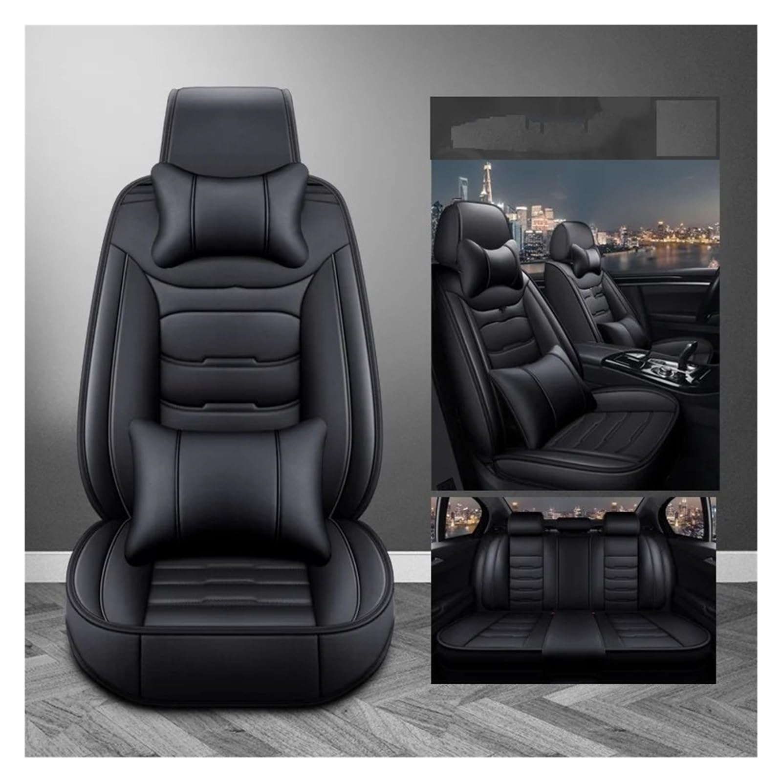 Autositzbezüge Für Kia K2 K3 K4 K5 KX Kreuz KX3 KX5 KX7 Für Rio KX1 Für Cerato Für Sorento Universal Leder 3D Auto Sitz Abdeckung Auto-Schonbezüge(Black 5seat a) von CQRBNE