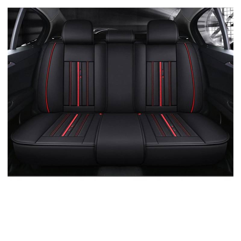 Autositzbezüge Für Mazda 3 Bk 6 Gg 6 Gh Cx3 6 Gj 626 Für Demio 323 Cx5 Cx7 Cx9 Cx8 Cx30 Mx5 Auto Sitzbezug Leder Universal Auto-Schonbezüge(Rear Seats-Black) von CQRBNE