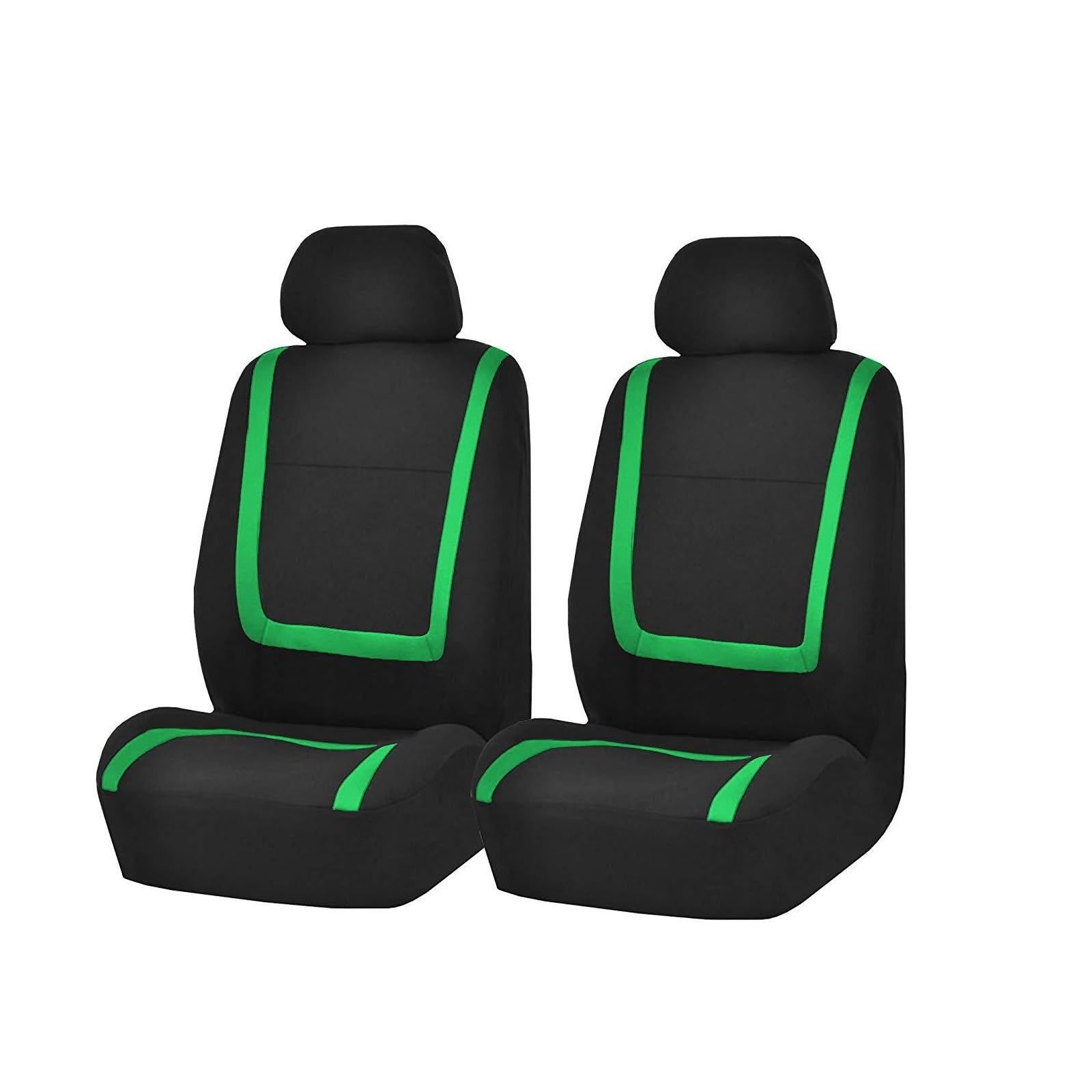 Autositzbezüge Für Mini Für EINEN Für Cooper Für Paceman Für Clubman Automobil Sitzkissen Schutz Abdeckung Stoff Auto Sitzbezüge Auto-Schonbezüge(2Seats-Green) von CQRBNE