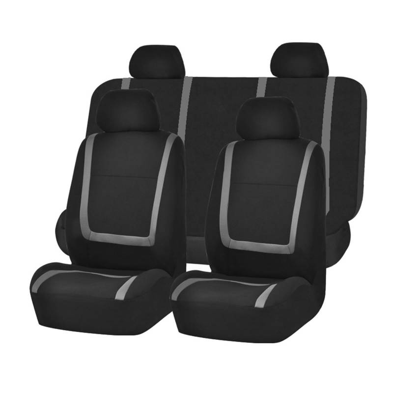 Autositzbezüge Für Mini Für EINEN Für Cooper Für Paceman Für Clubman Automobil Sitzkissen Schutz Abdeckung Stoff Auto Sitzbezüge Auto-Schonbezüge(5Seats-Grey) von CQRBNE