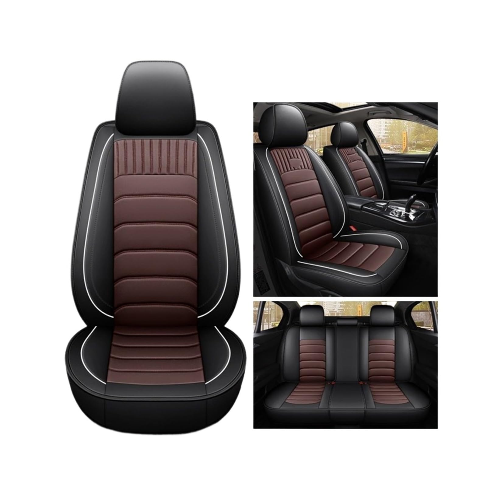 Autositzbezüge Für W213 E-KLASSE W210 W212 C207 C238 Cabrio S-Klasse R-Klasse CLA CLS Autositzbezüge Auto-Schonbezüge(Black Coffee 5seats) von CQRBNE