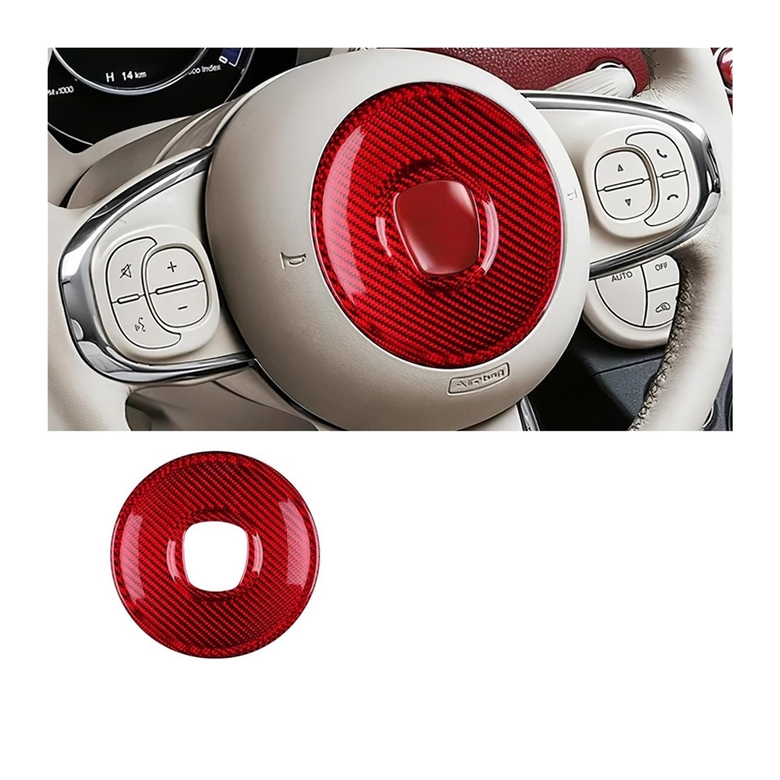 Autozubehör Innenraum Für Fiat 500 Für Abarth 595 695 2008-2014 2015 2016 2017 2018 2019 2020 2021 2022 2023 Autoinnenraum Autozubehör Innenraum(Center RD) von CQRBNE