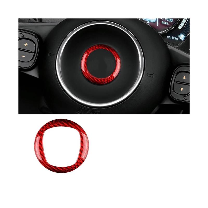 Autozubehör Innenraum Für Fiat 500 Für Abarth 595 695 2008-2014 2015 2016 2017 2018 2019 2020 2021 2022 2023 Autoinnenraum Autozubehör Innenraum(Inner Ring RD) von CQRBNE