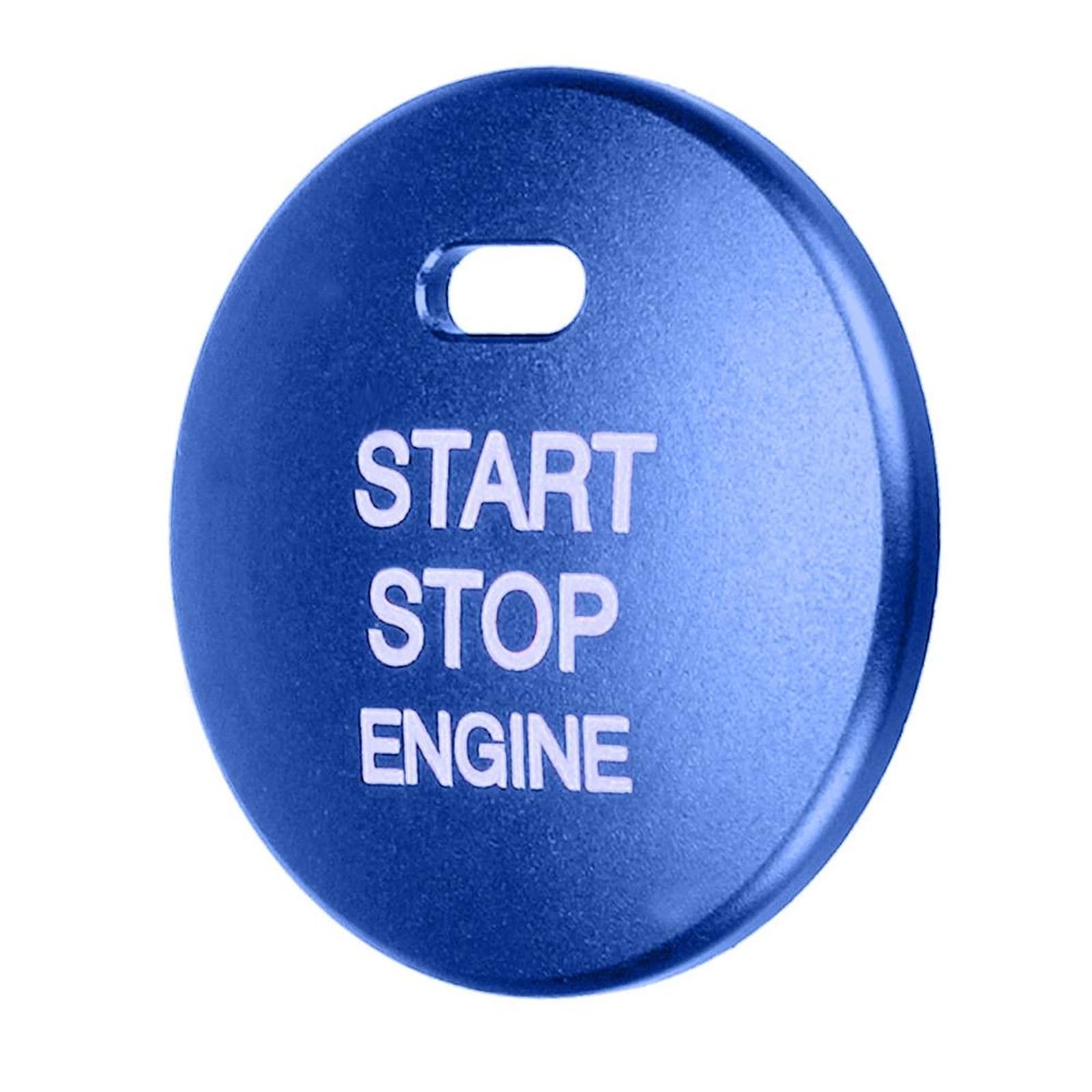 Autozubehör Innenraum Für Mazda 3 Für Axela CX-3 CX-4 CX-5 Aluminium Auto Motor Start Stop Push Button Cap Abdeckung Trim Autozubehör Innenraum(Blue) von CQRBNE