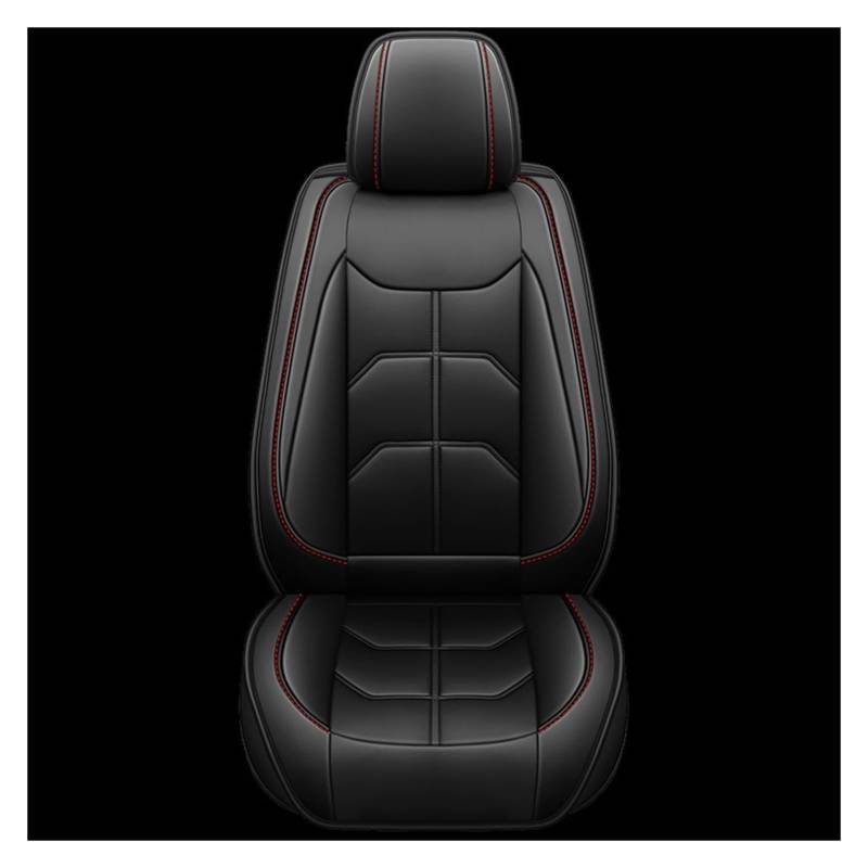 CQRBNE Autositzbezüge 1 PC Für SEAT Für Leon Für Arona Für Ateca Für Tarraco Alle Automodelle Universal PU Leder Autositzbezug Auto-Schonbezüge(Schwarz) von CQRBNE