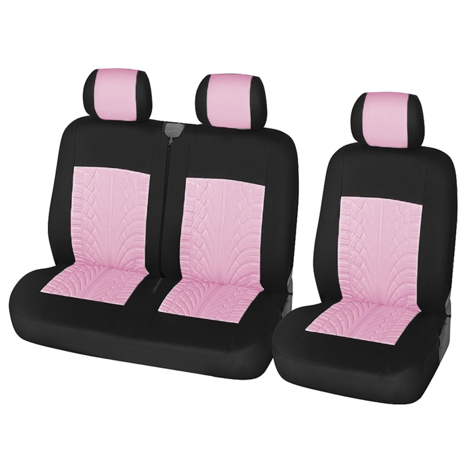 CQRBNE Autositzbezüge 2+1 Universal-Autositzbezüge, Schutz Für Transporter/Van, Universal-Autoabdeckungen Aus Polyesterstoff, LKW Auto-Schonbezüge(Pink) von CQRBNE