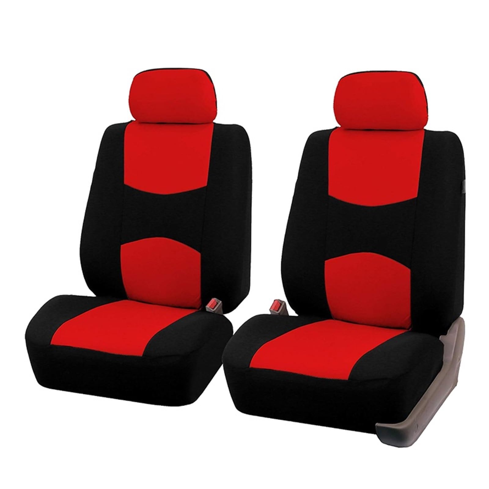 CQRBNE Autositzbezüge 2 Stück Autositzbezug Sitzschutzbezug Kompatibel Mit Airbags Fahrzeugsitzbezüge Universal Autozubehör Auto-Schonbezüge(2pcs red) von CQRBNE